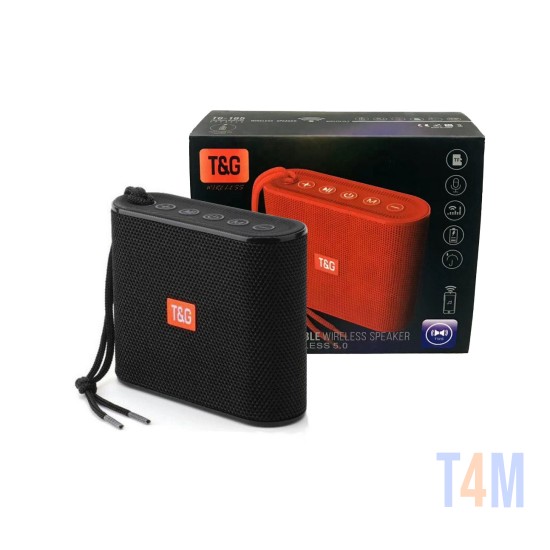 T&G MINI WIRELESS BLUETOOTH SPEAKER TG-185 USB/TF/FM/TWS/HANDS-FREE CALL FUNCTION BLACK